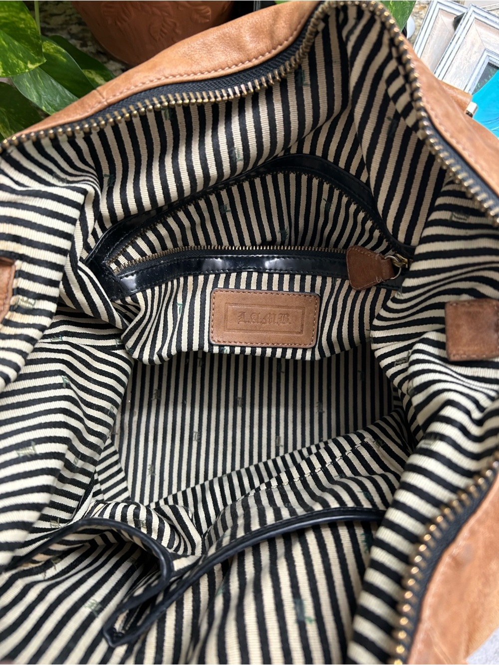 L.A.M.B Genuine Leather Brown Shoulder Bag - Picture 7 of 14